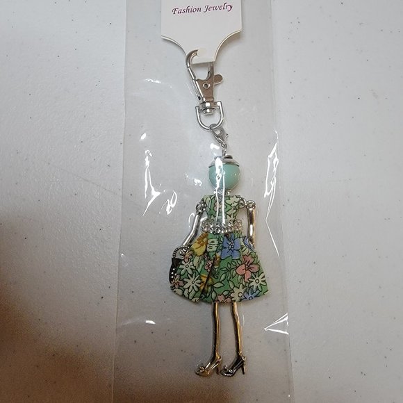 Purse Charm/Key Chain -Fashion Women Pastel Green - Picture 1 of 4